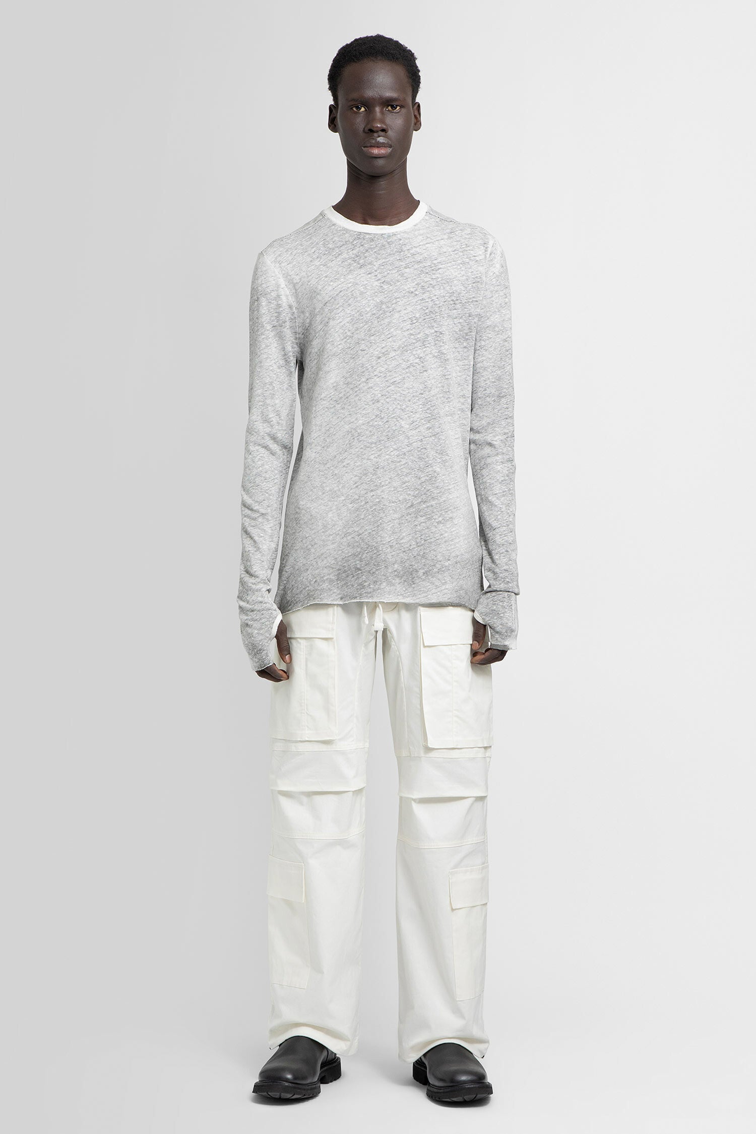 THOM KROM MAN OFF-WHITE TROUSERS