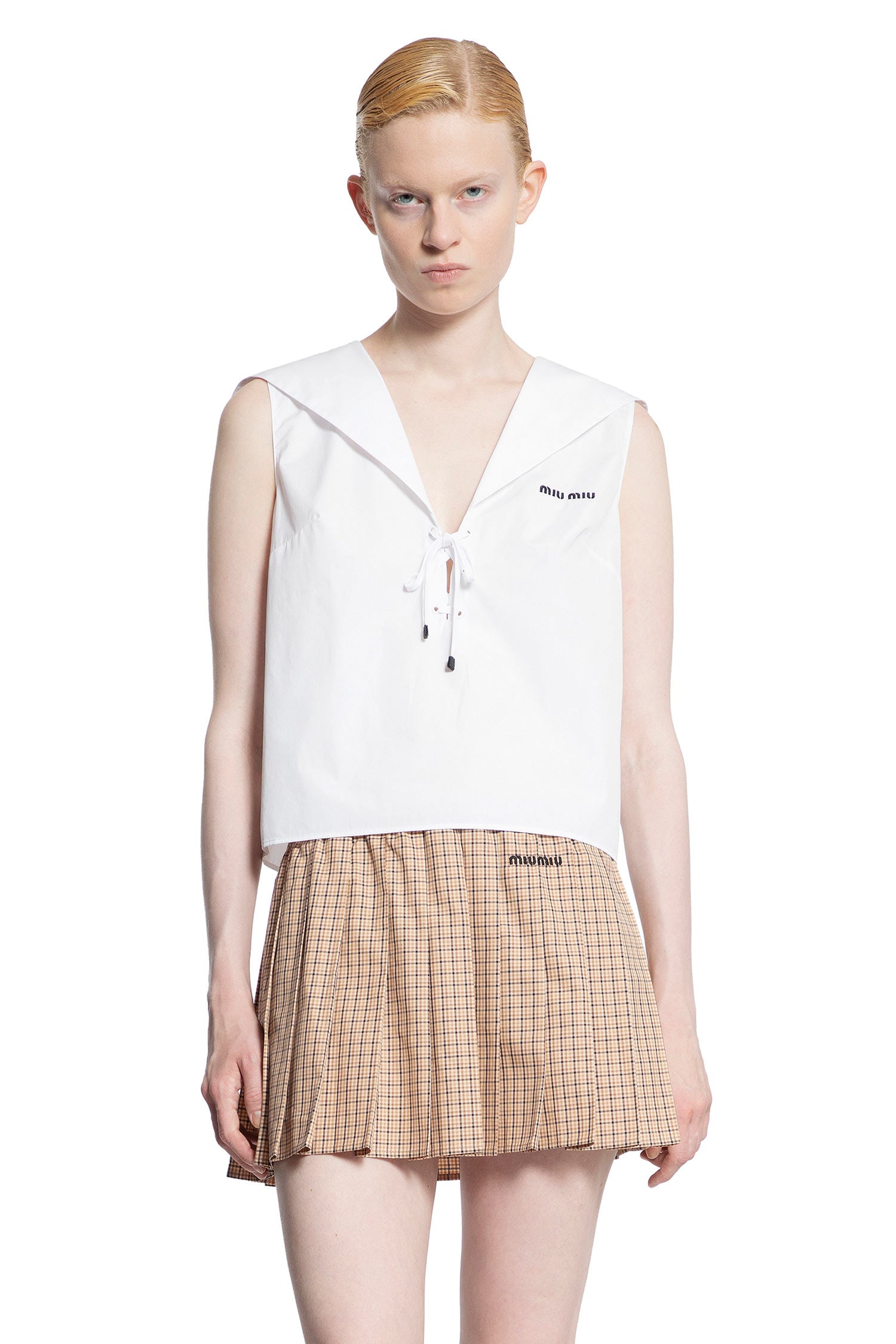 MIU MIU WOMAN WHITE TOPS