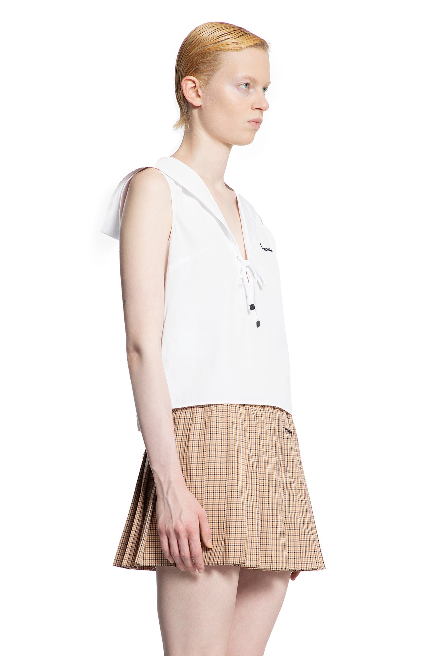 MIU MIU WOMAN WHITE TOPS