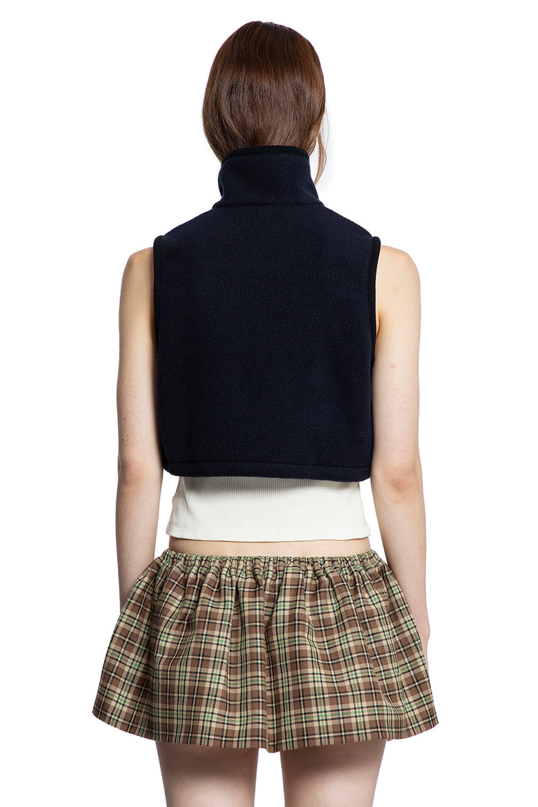 MIU MIU Fleece Crop Top woman