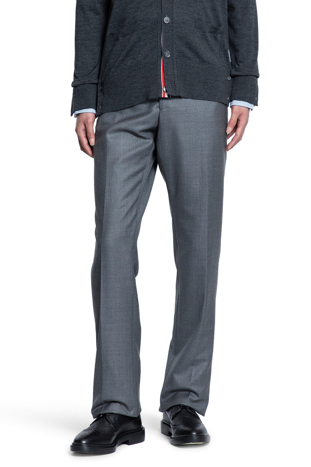 THOM BROWNE Super 120 s Twill Trousers man