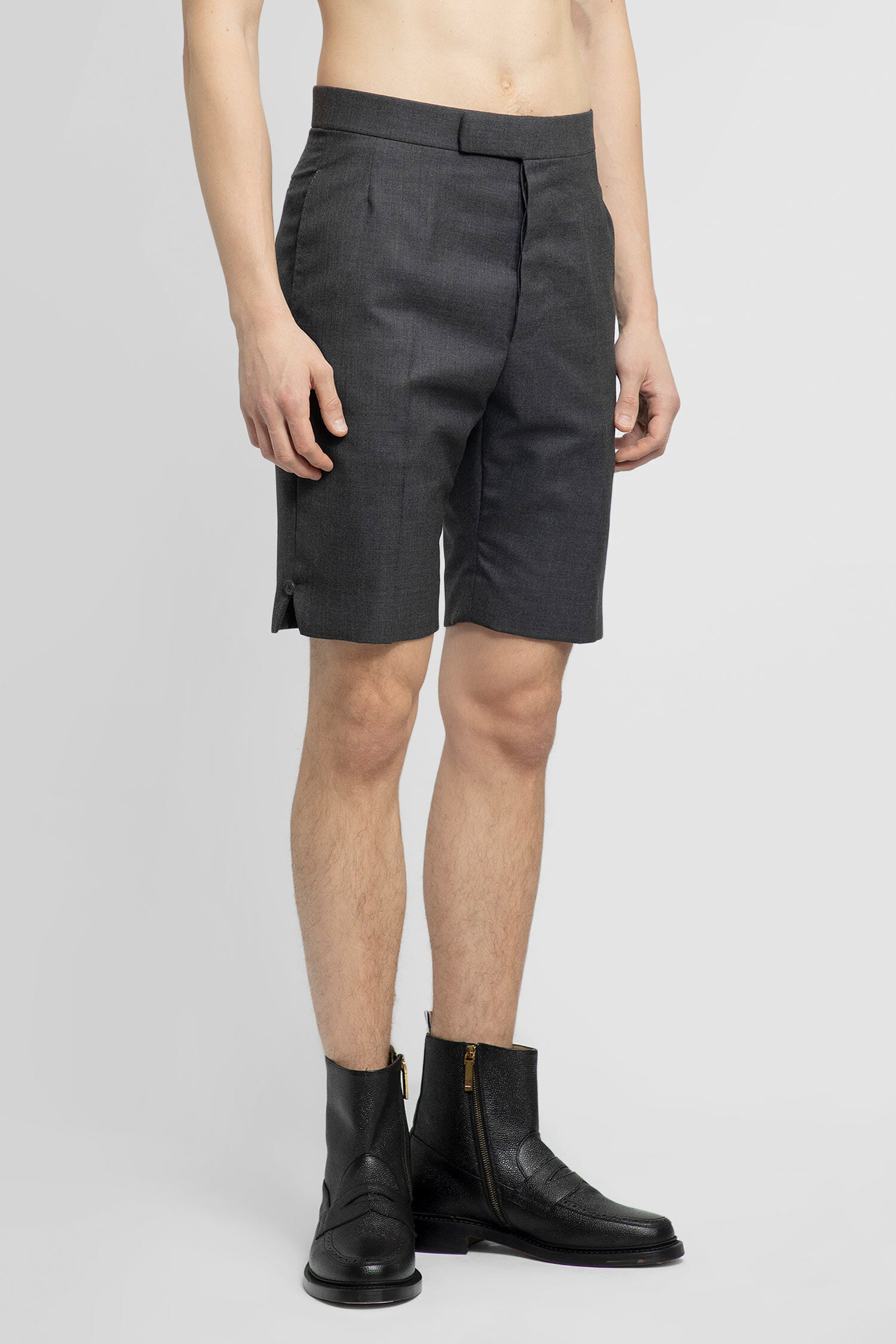 THOM BROWNE MAN GREY SHORTS & SKIRTS