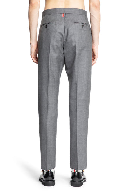 THOM BROWNE MAN GREY TROUSERS