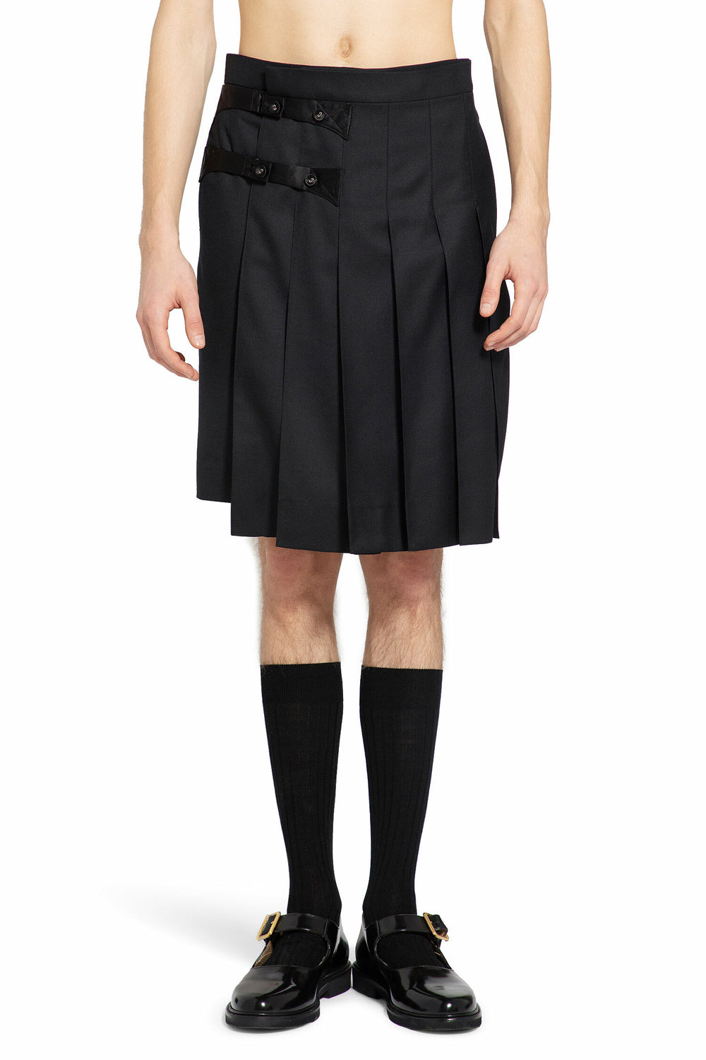 THOM BROWNE MAN BLACK SHORTS & SKIRTS