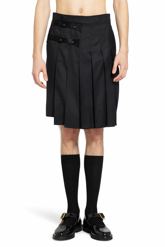 THOM BROWNE MAN BLACK SHORTS & SKIRTS