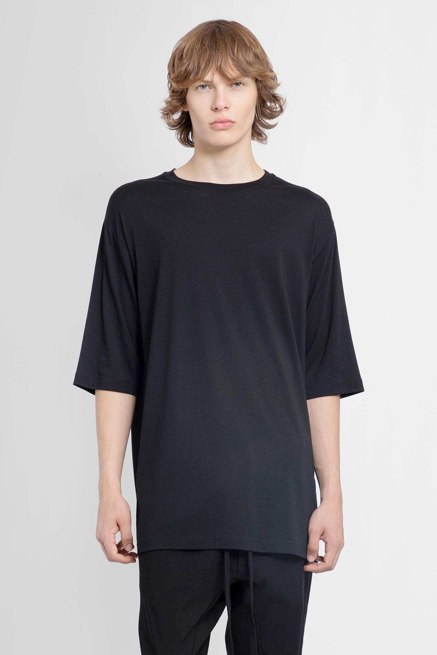 THOM KROM MAN BLACK T-SHIRTS