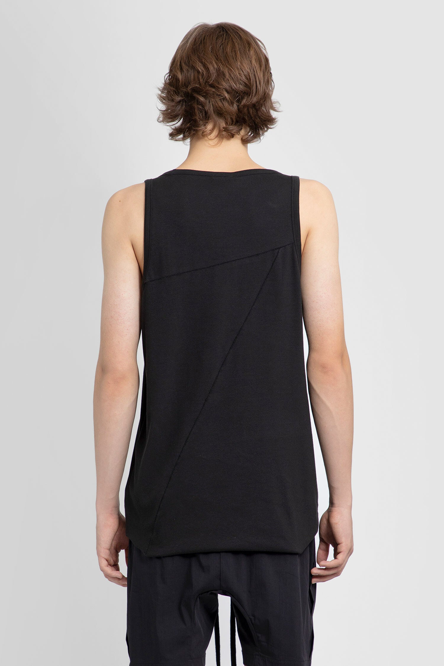 THOM KROM MAN BLACK T-SHIRTS & TANK TOPS