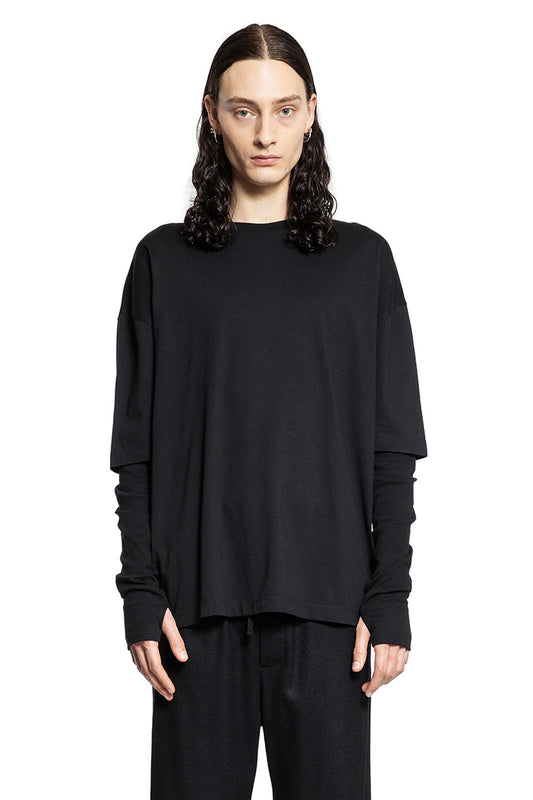 THOM KROM MAN BLACK SWEATSHIRTS