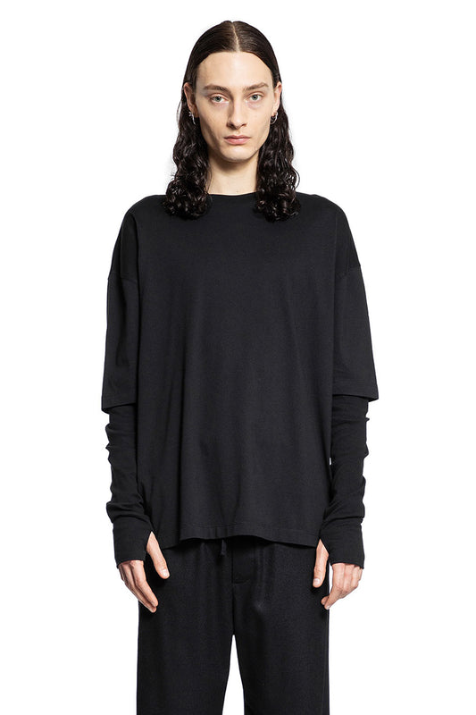 THOM KROM MAN BLACK SWEATSHIRTS