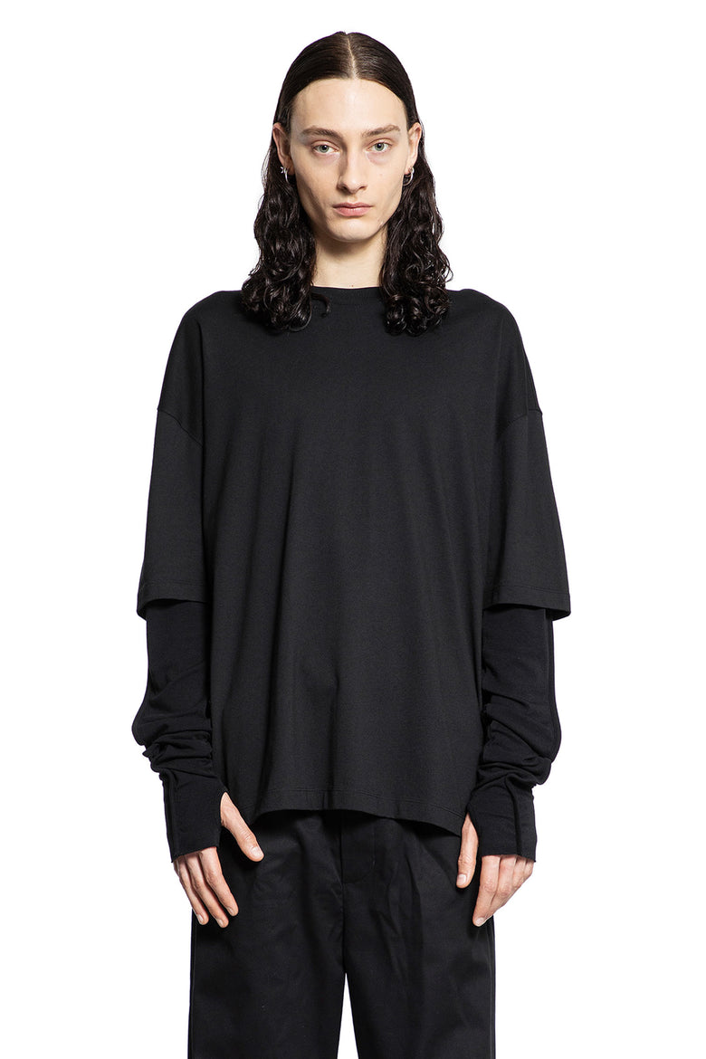 THOM KROM MAN BLACK SWEATSHIRTS