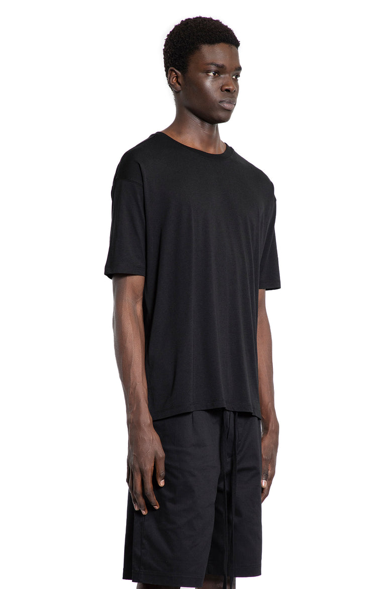 THOM KROM MAN BLACK T-SHIRTS & TANK TOPS