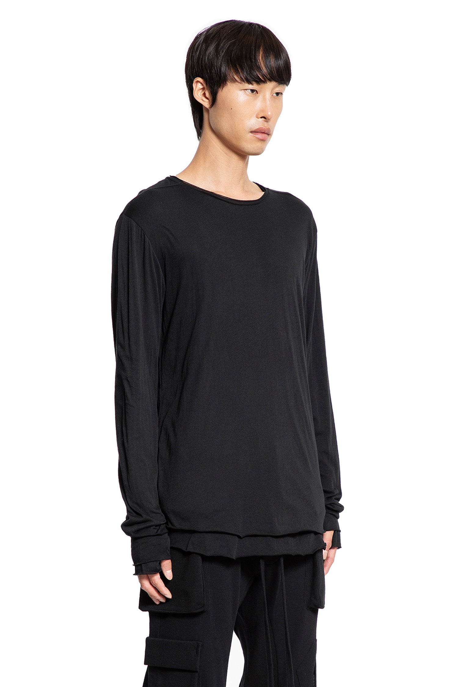 Cotton Jersey Long Sleeve T-Shirt