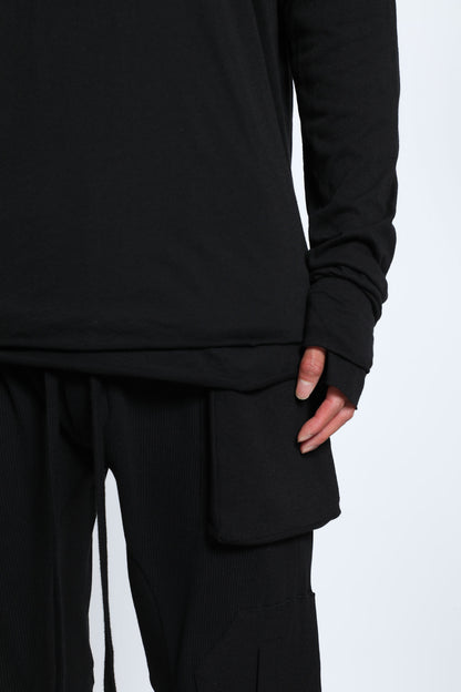 Cotton Jersey Long Sleeve T-Shirt