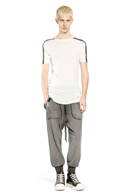 Spliced Viscose Linen T-Shirt