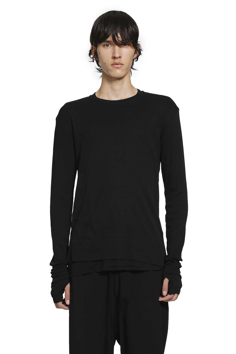 THOM KROM Cotton Modal Long Sleeve Jersey man