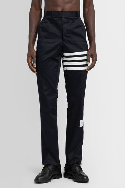 THOM BROWNE MAN BLACK TROUSERS