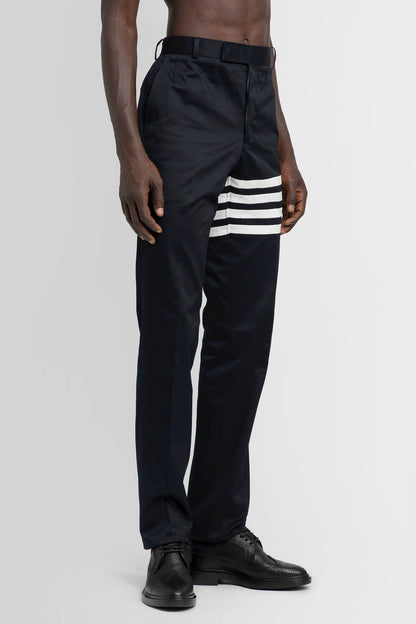 THOM BROWNE MAN BLACK TROUSERS