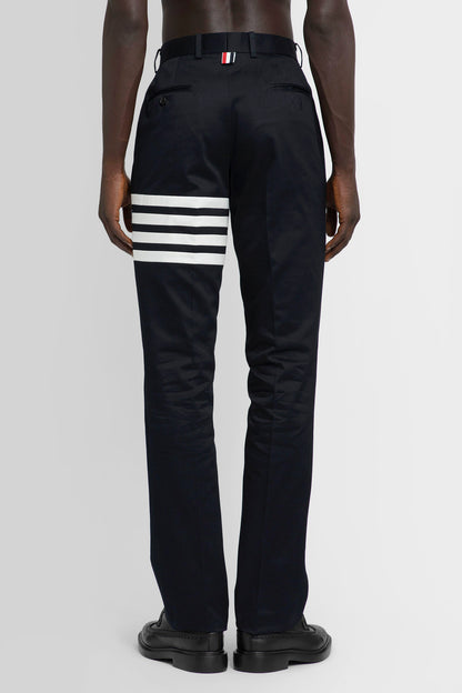 THOM BROWNE MAN BLACK TROUSERS