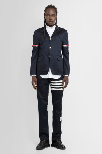 THOM BROWNE MAN BLACK TROUSERS