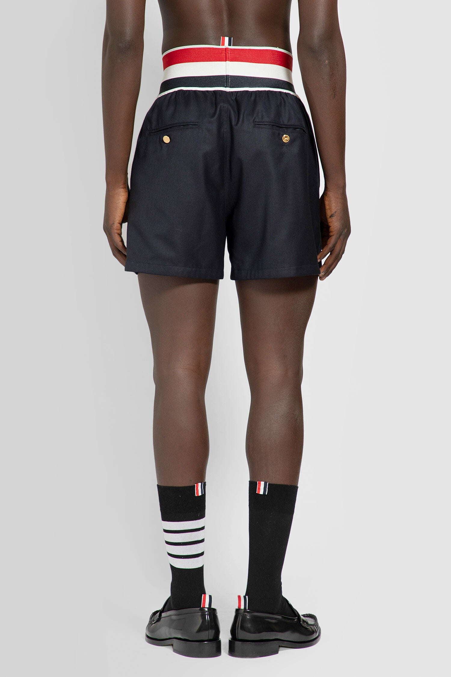 THOM BROWNE MAN BLUE SHORTS & SKIRTS