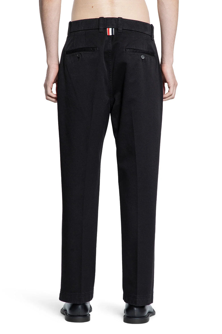 THOM BROWNE Garment Dyed Chinos in Cotton Twill man