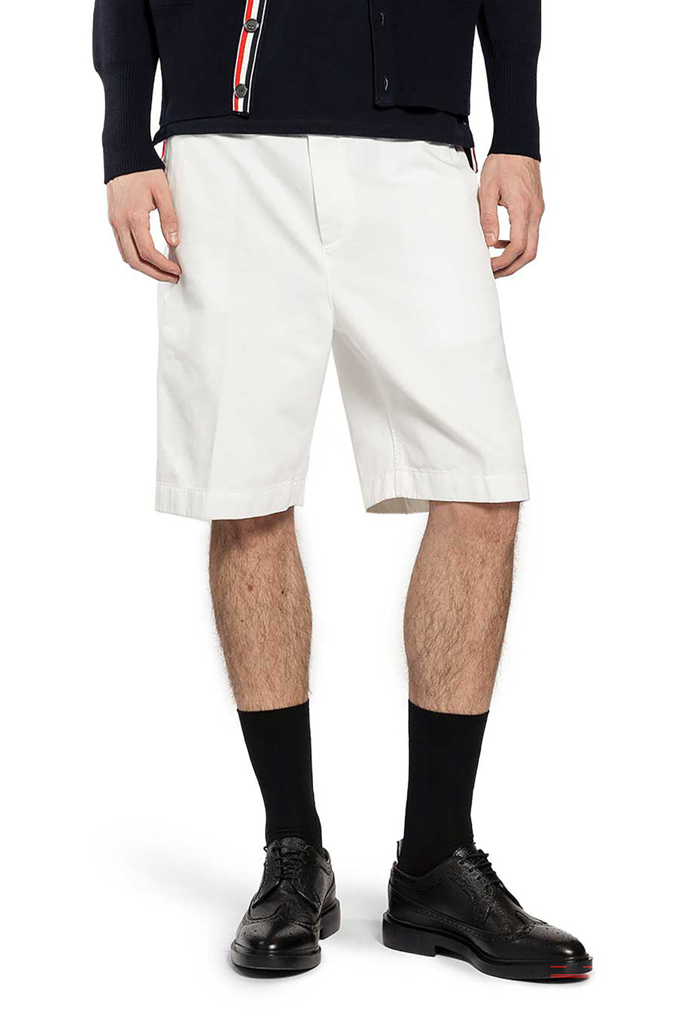THOM BROWNE Utility Chinos in Garment Dyed Cotton Twill man