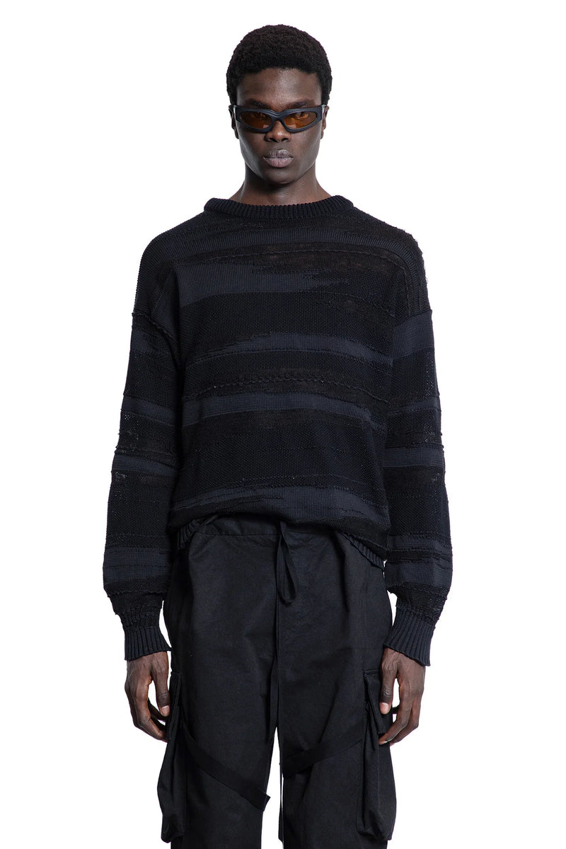 Sriped Multiyarn Cotton Nylon Sweater - Antonioli.eu