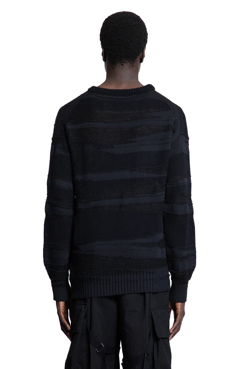 Sriped Multiyarn Cotton Nylon Sweater - Antonioli.eu