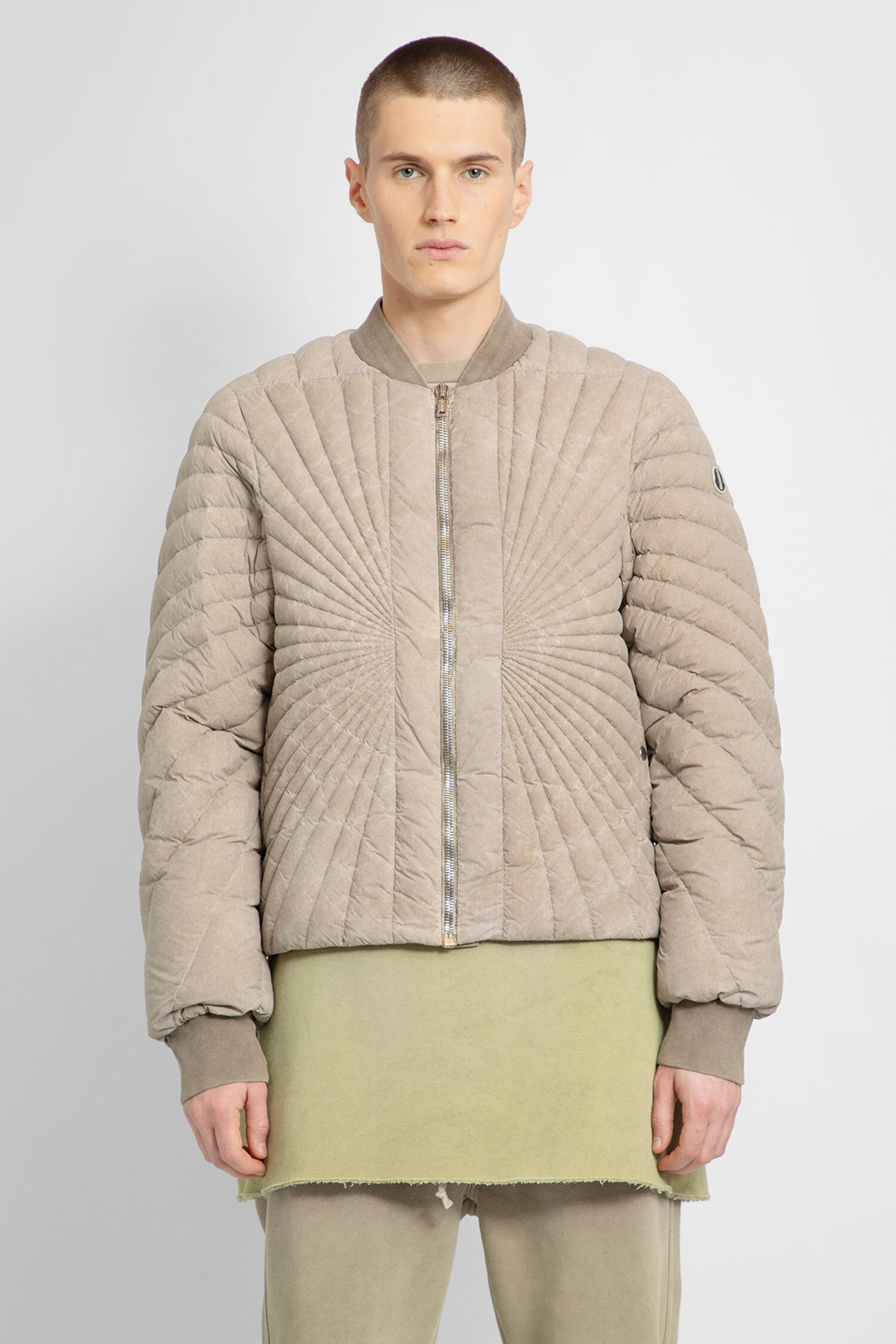 RICK OWENS MAN BEIGE JACKETS