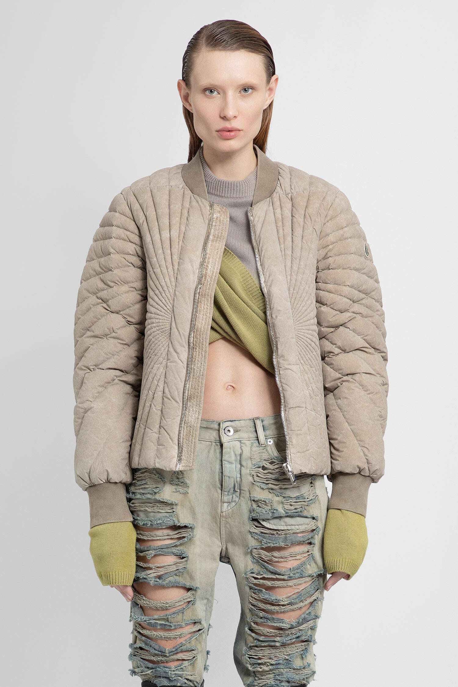 RICK OWENS WOMAN BEIGE JACKETS