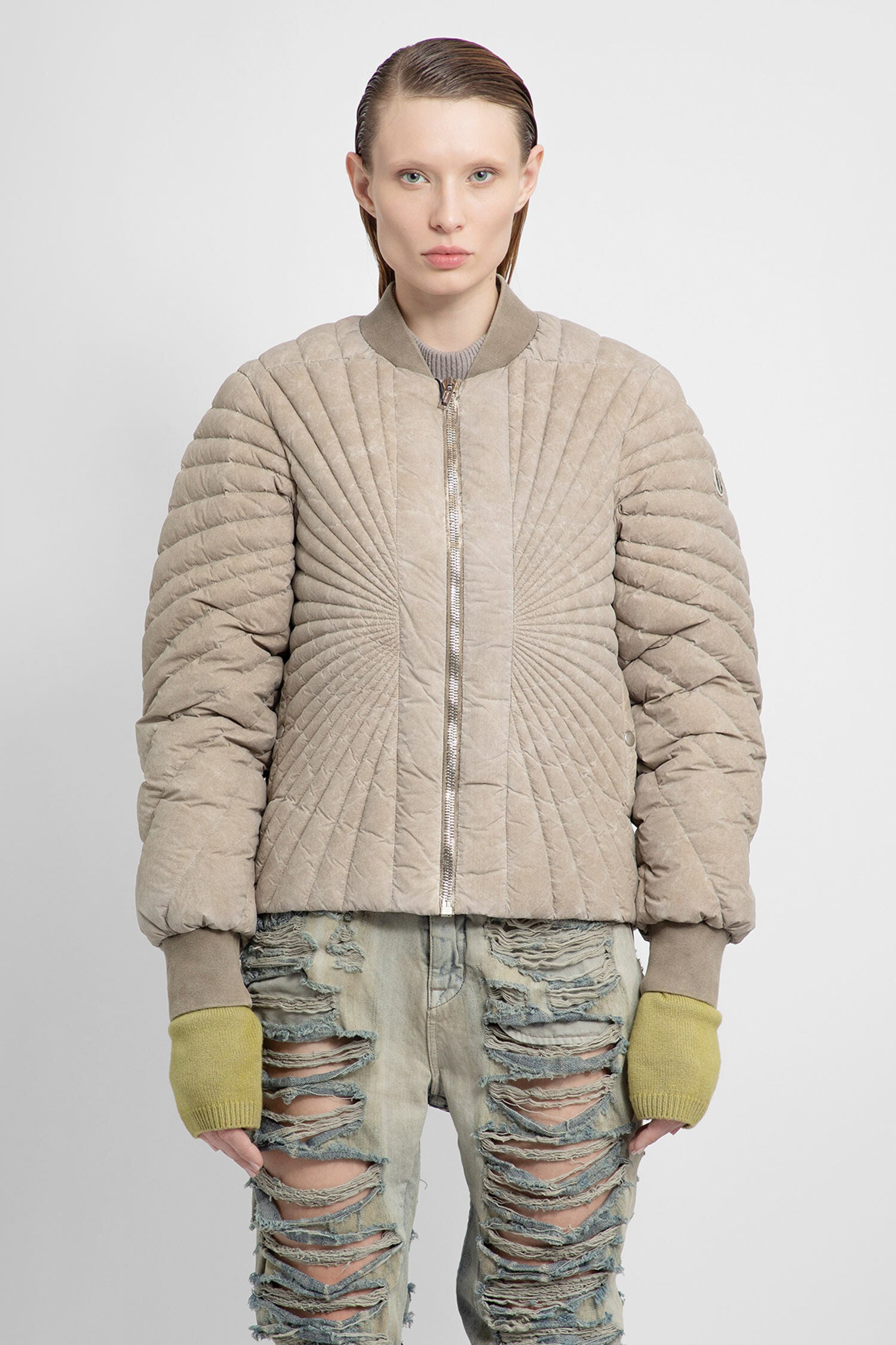 RICK OWENS WOMAN BEIGE JACKETS