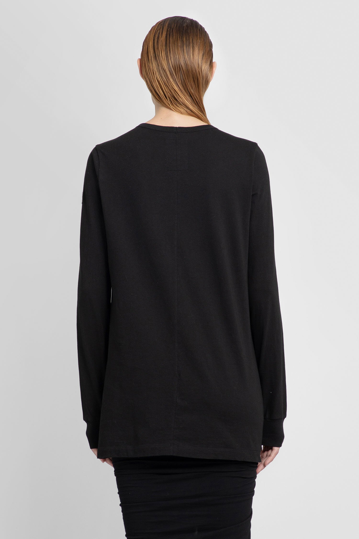 RICK OWENS WOMAN BLACK T-SHIRTS