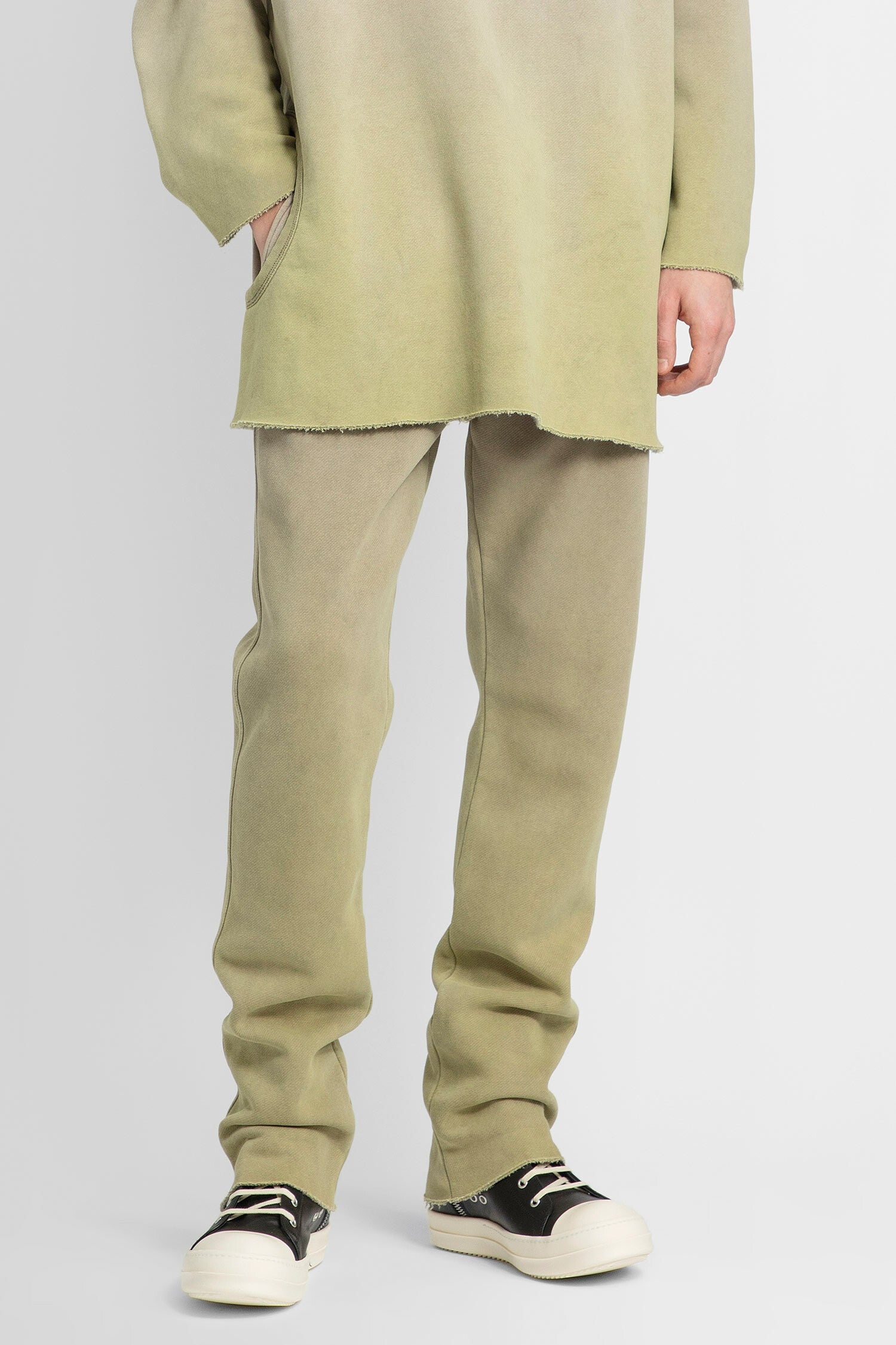 RICK OWENS MAN BEIGE TROUSERS