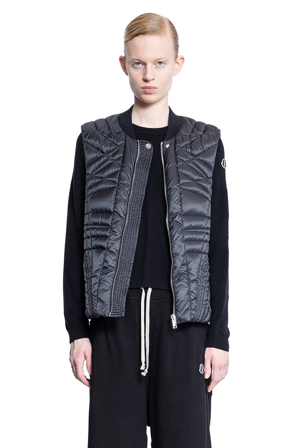 RICK OWENS WOMAN BLACK VESTS