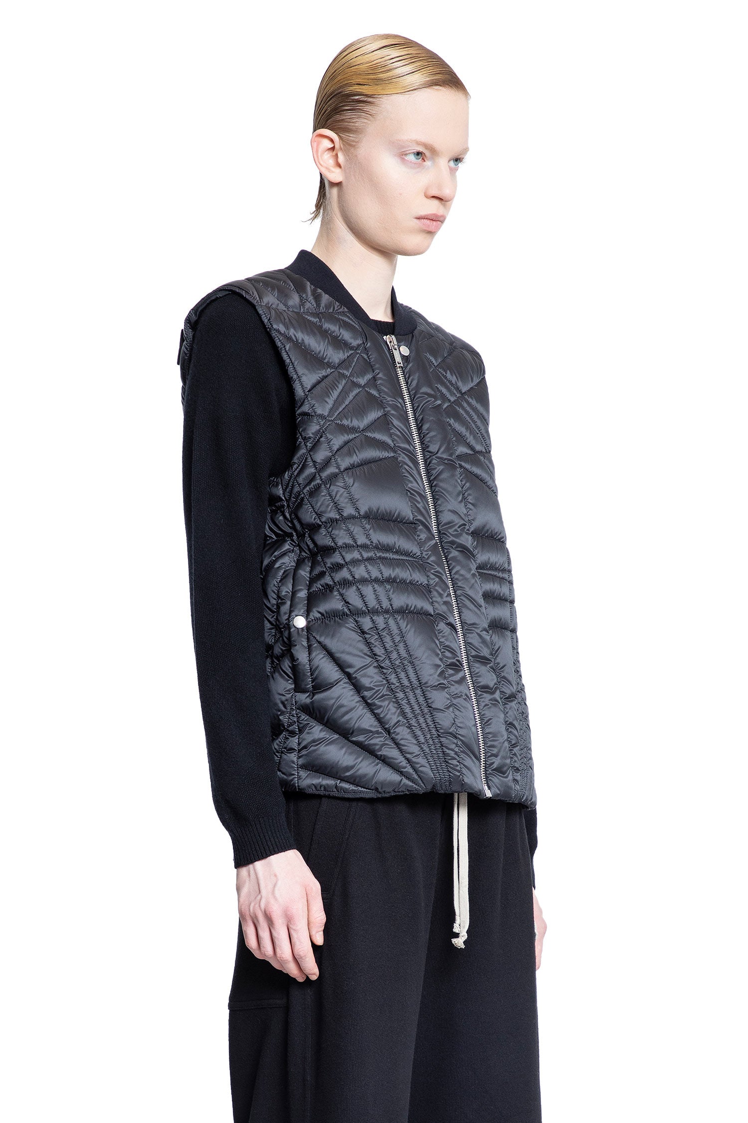 RICK OWENS WOMAN BLACK VESTS