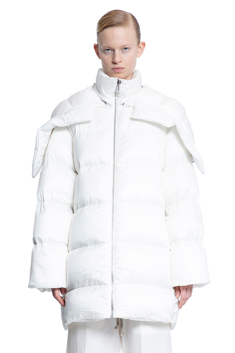 RICK OWENS WOMAN WHITE COATS