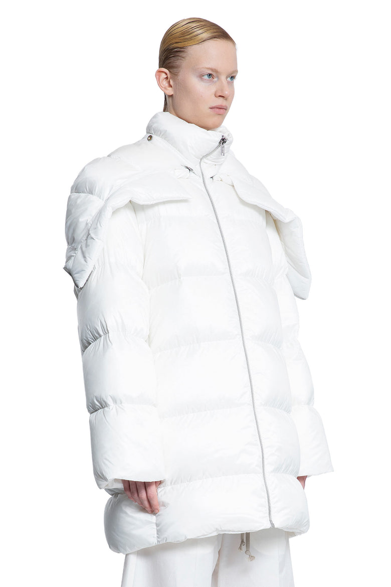 RICK OWENS WOMAN WHITE COATS