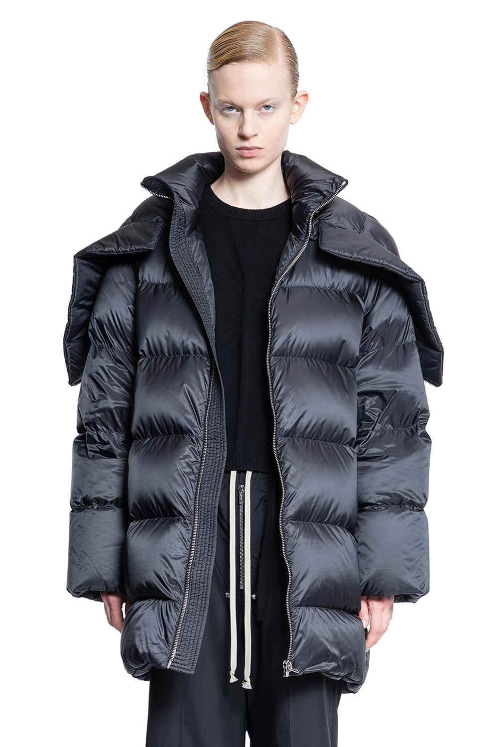 RICK OWENS WOMAN BLACK COATS