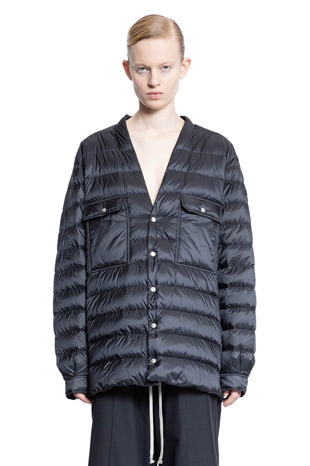 RICK OWENS WOMAN BLACK JACKETS