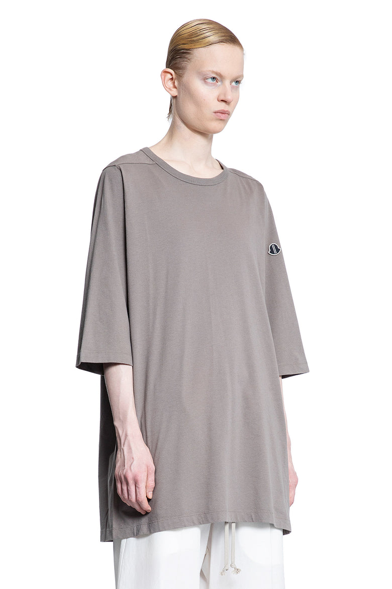 RICK OWENS WOMAN GREY T-SHIRTS & TANK TOPS