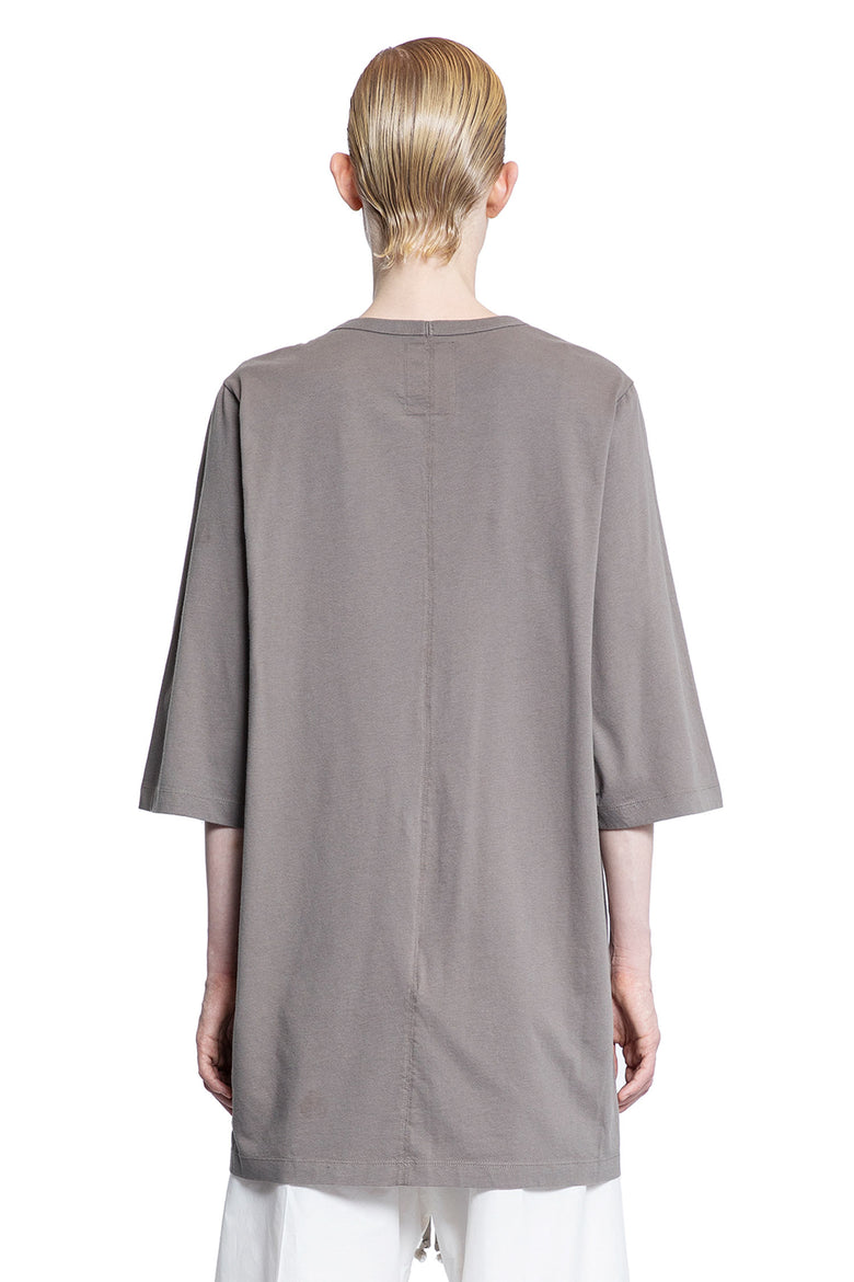 RICK OWENS WOMAN GREY T-SHIRTS & TANK TOPS