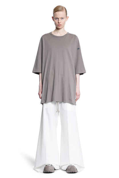 RICK OWENS WOMAN GREY T-SHIRTS & TANK TOPS