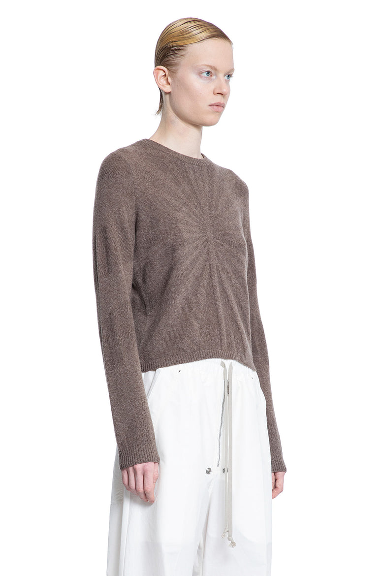 RICK OWENS WOMAN GREY KNITWEAR