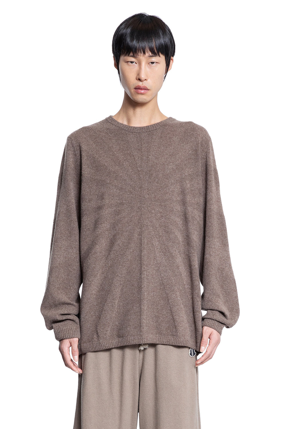 RICK OWENS MAN GREY KNITWEAR