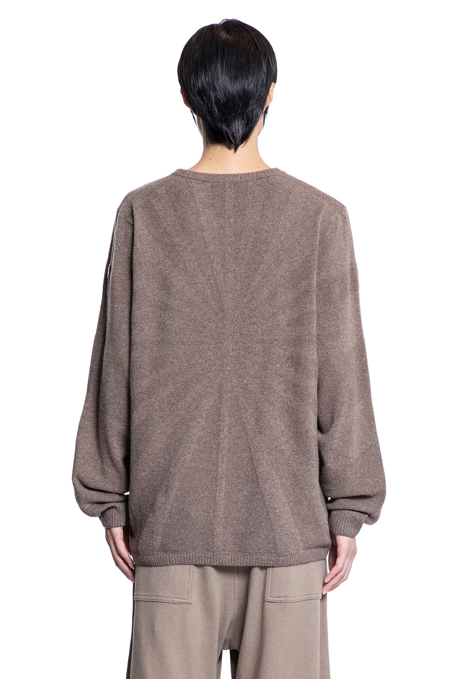 RICK OWENS MAN GREY KNITWEAR