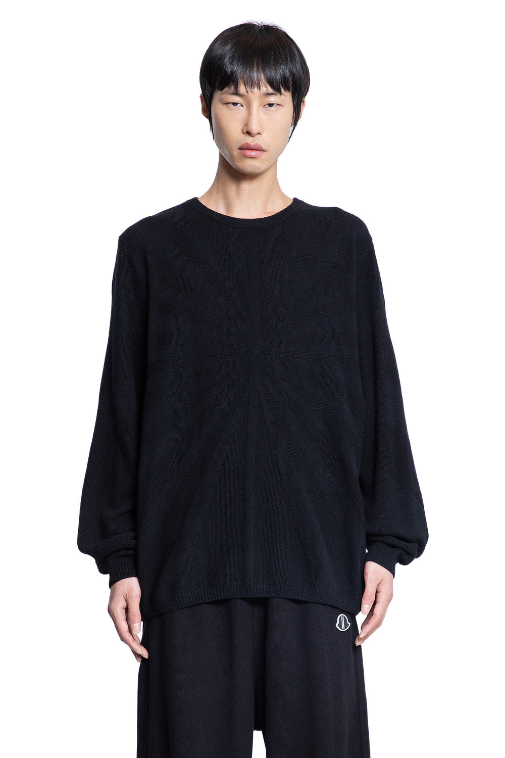 RICK OWENS MAN BLACK KNITWEAR