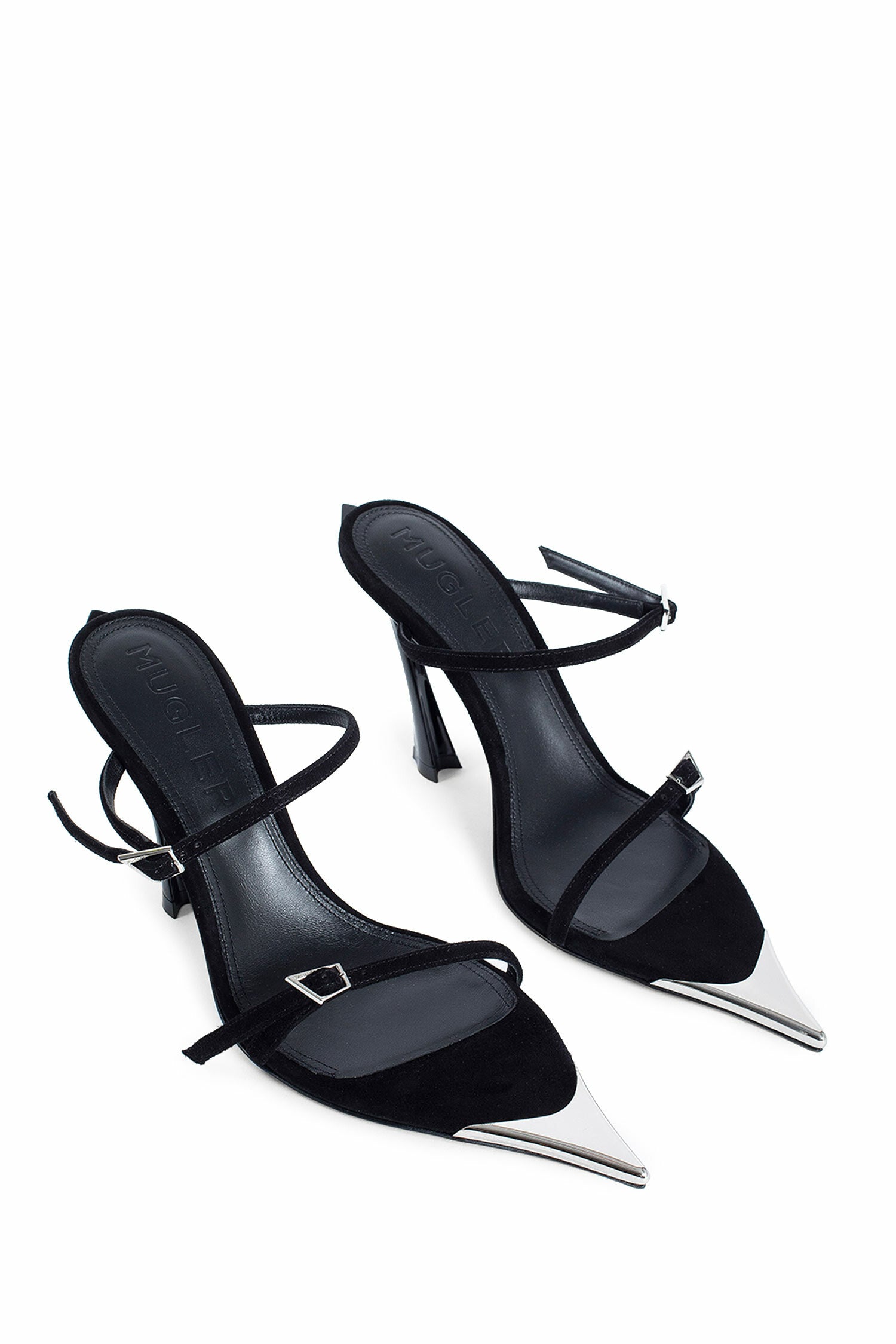 MUGLER WOMAN BLACK MULES