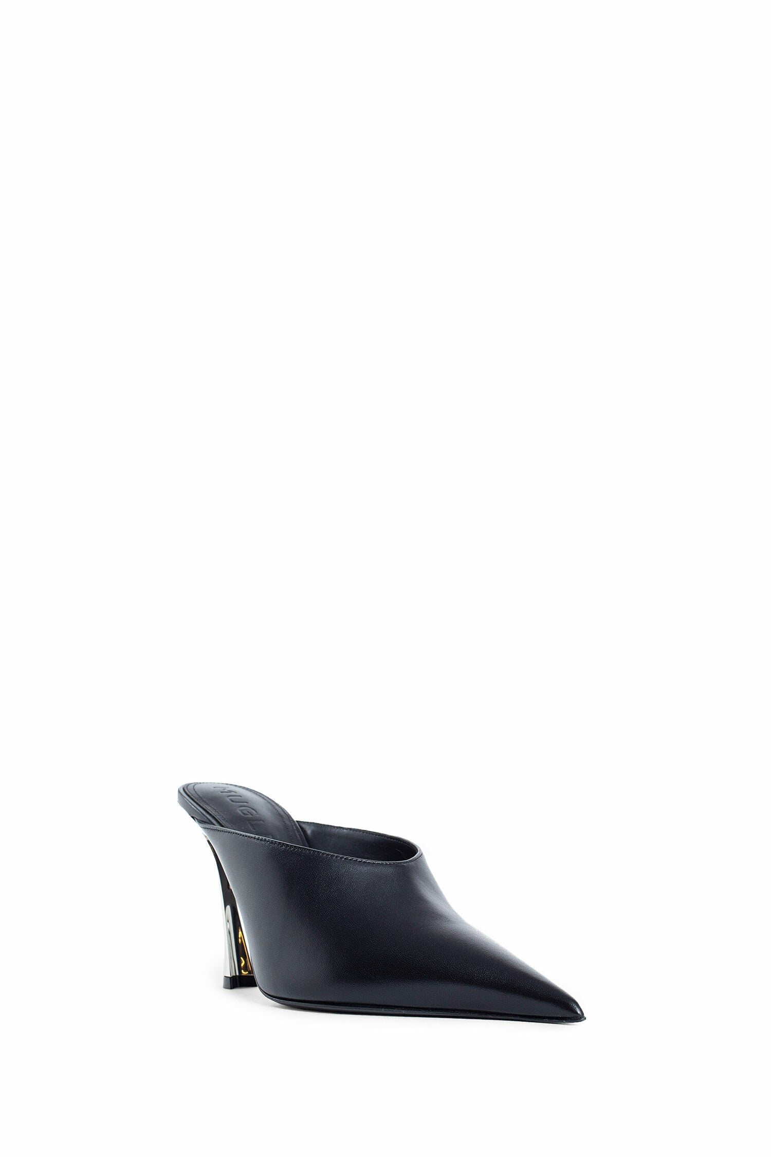 MUGLER WOMAN BLACK MULES