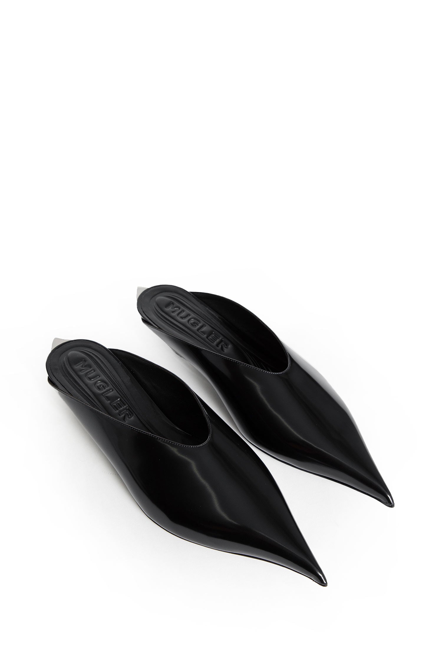 MUGLER WOMAN BLACK MULES