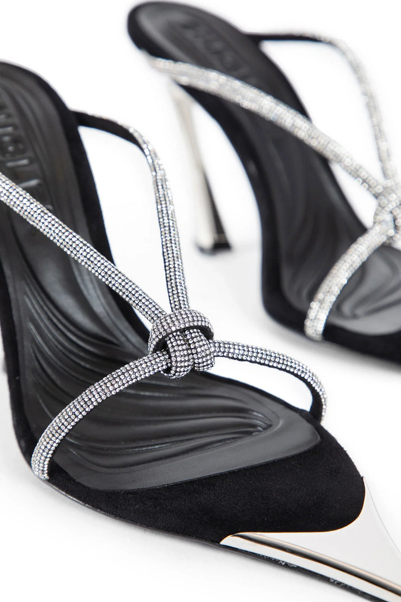 MUGLER WOMAN BLACK MULES - Antonioli.eu